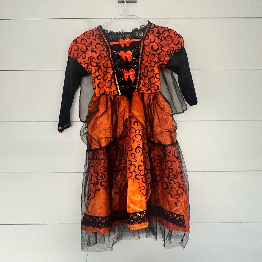 Rubies Kids Small Orange Black Witch Costume Halloween Costume